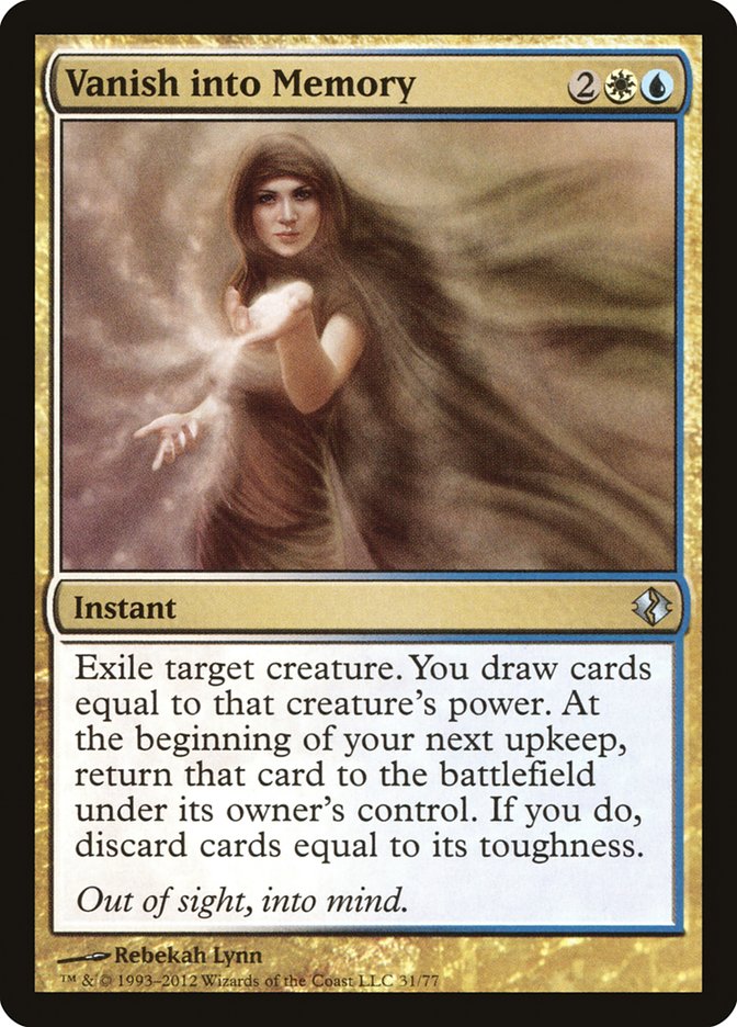 Vanish into Memory [Duel Decks: Venser vs. Koth] | Eastridge Sports Cards & Games