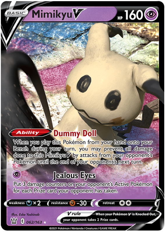 Mimikyu V (062/163) [Sword & Shield: Battle Styles] | Eastridge Sports Cards & Games