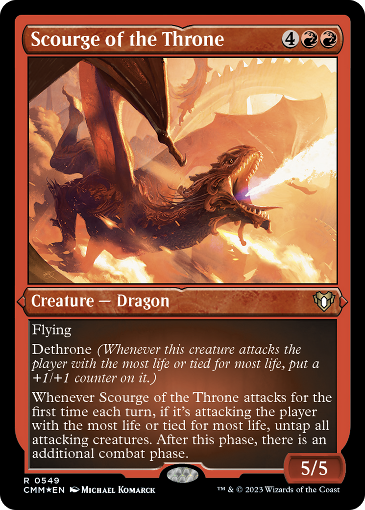 Scourge of the Throne (Foil Etched) [Commander Masters] | Eastridge Sports Cards & Games