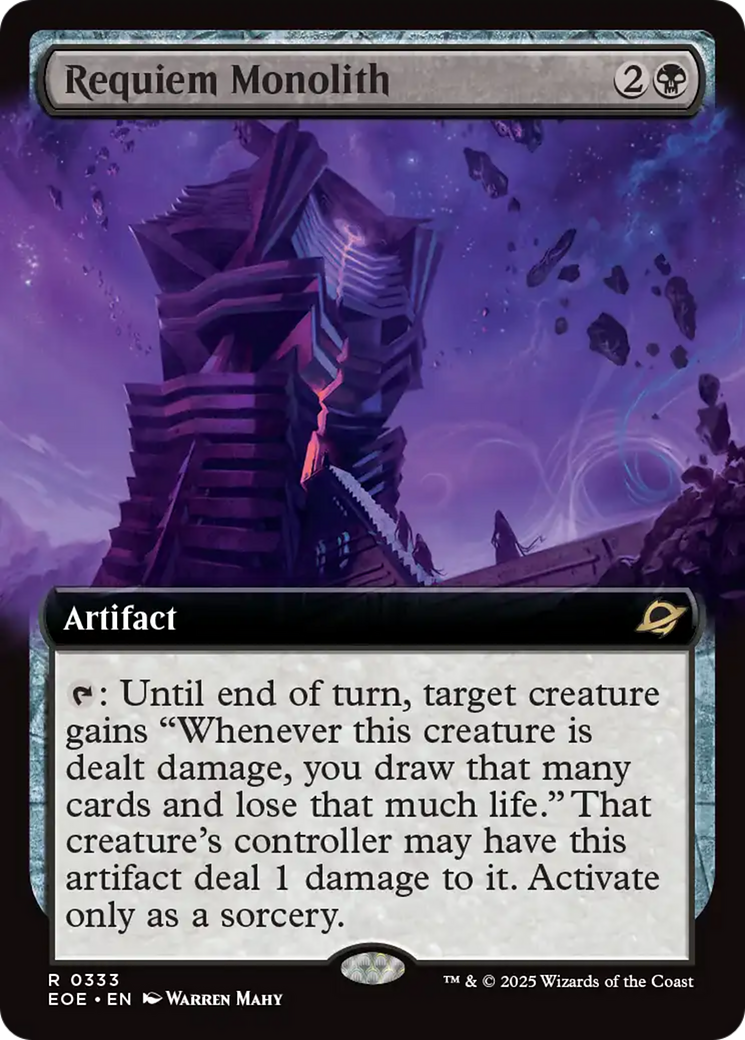 Requiem Monolith (Extended Art) [Edge of Eternities] | Eastridge Sports Cards & Games