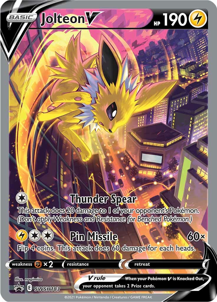 Jolteon V (SWSH183) [Sword & Shield: Black Star Promos] | Eastridge Sports Cards & Games