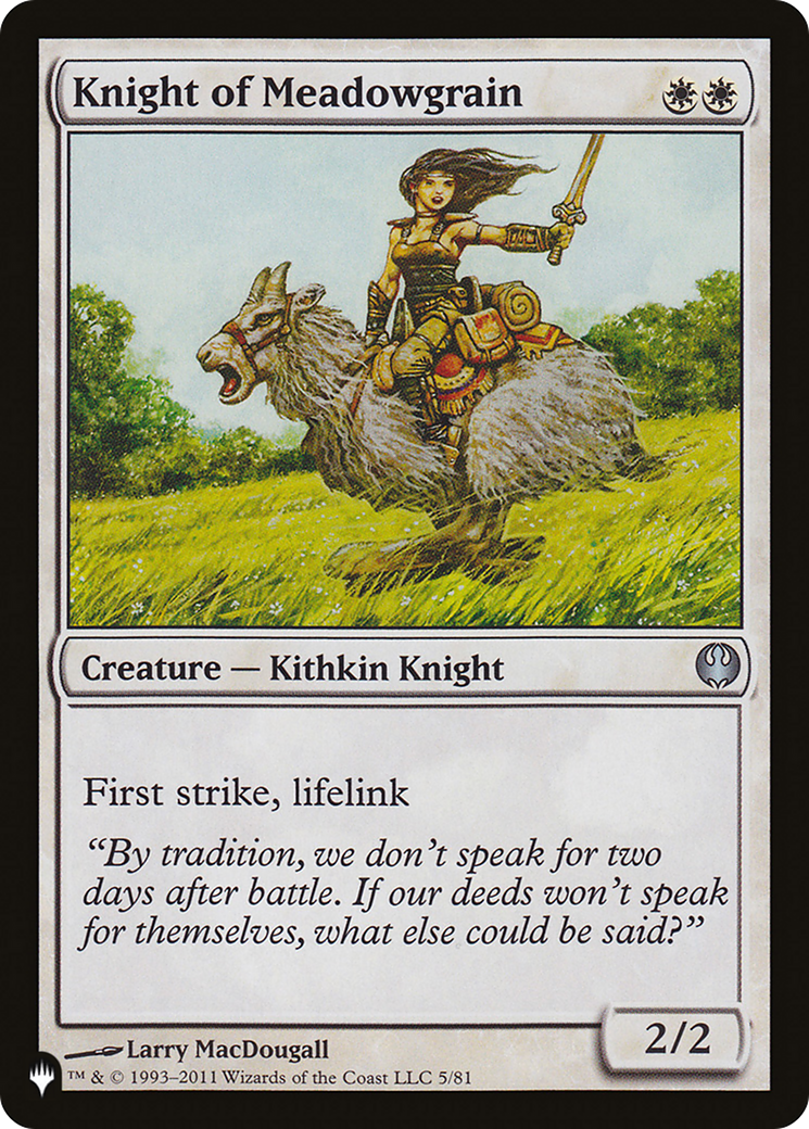 Knight of Meadowgrain [The List] | Eastridge Sports Cards & Games