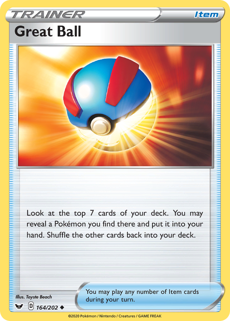 Great Ball (164/202) [Sword & Shield: Base Set] | Eastridge Sports Cards & Games
