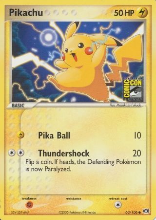 Pikachu (60/106) (2005 San Diego Comic Con) [Miscellaneous Cards] | Eastridge Sports Cards & Games