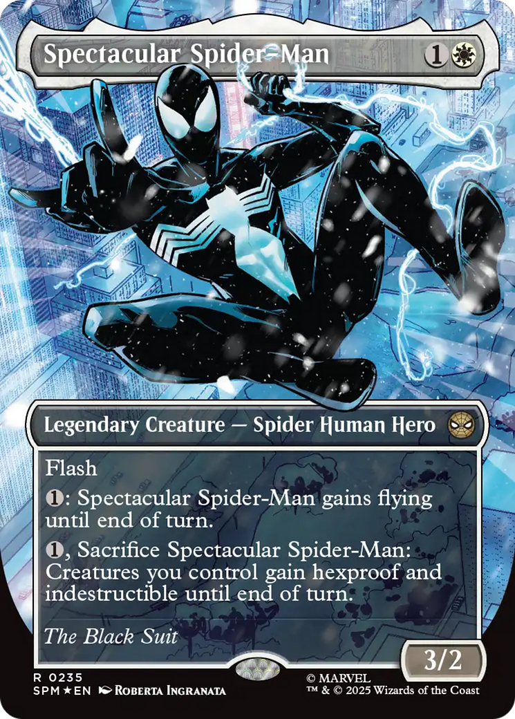 Spectacular Spider-Man (0235) (Borderless) (Textured Foil) [Marvel's Spider-Man] | Eastridge Sports Cards & Games