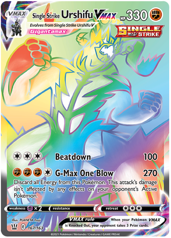 Single Strike Urshifu VMAX (167/163) [Sword & Shield: Battle Styles] | Eastridge Sports Cards & Games