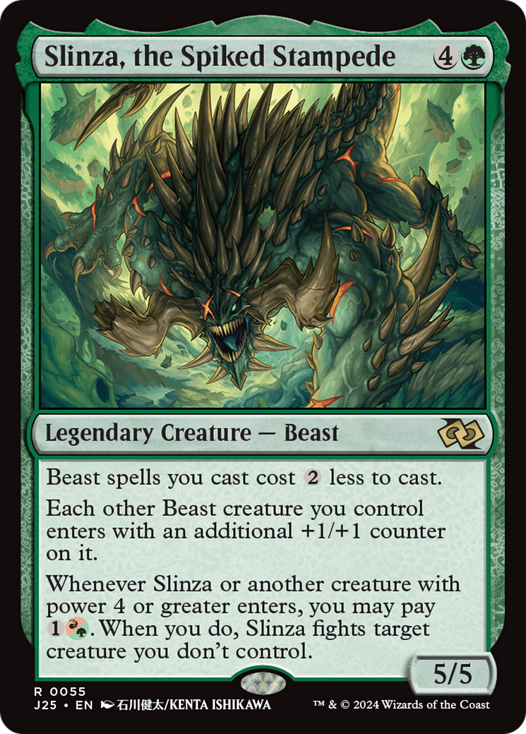 Slinza, the Spiked Stampede (Anime) [Foundations Jumpstart] | Eastridge Sports Cards & Games