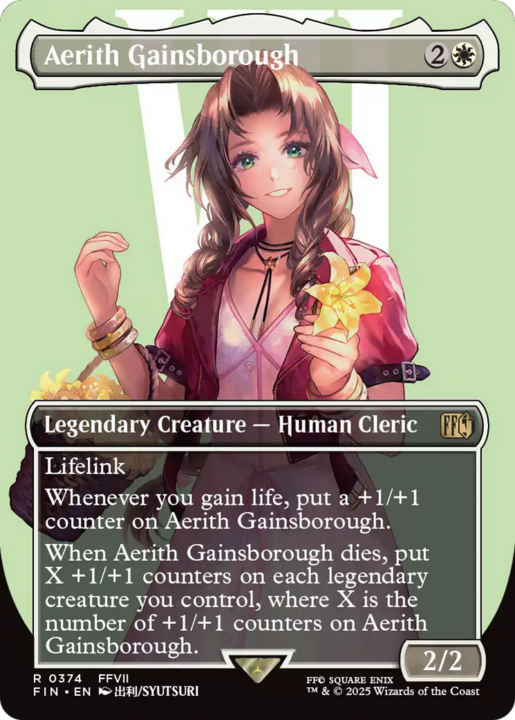 Aerith Gainsborough (Borderless) [FINAL FANTASY] | Eastridge Sports Cards & Games