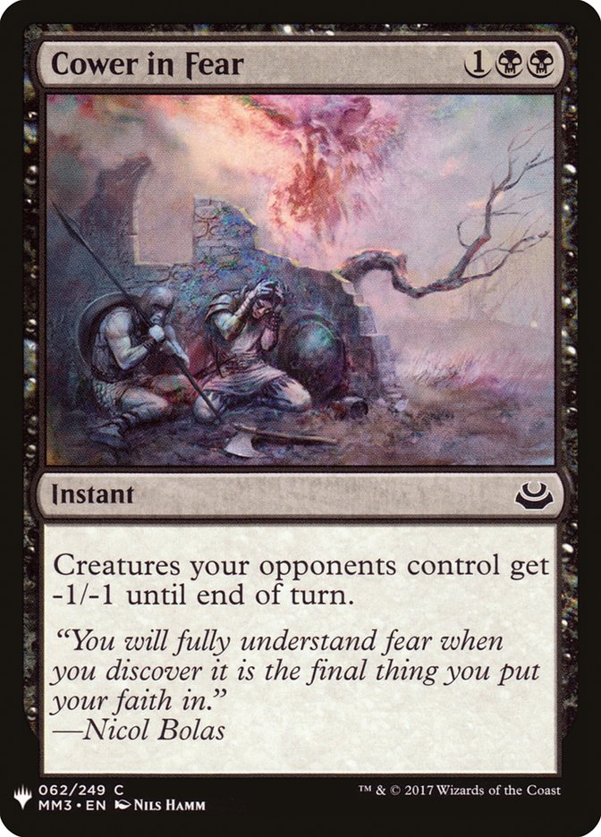 Cower in Fear [Mystery Booster] | Eastridge Sports Cards & Games