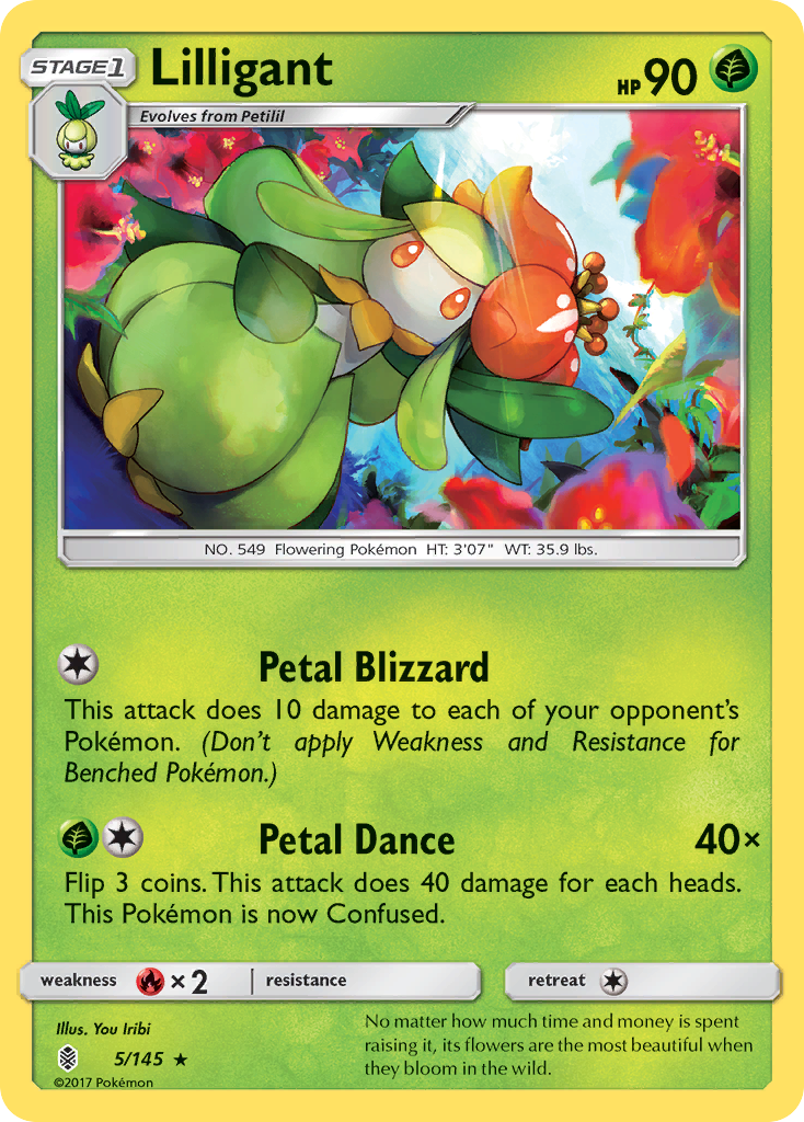 Lilligant (5/145) [Sun & Moon: Guardians Rising] | Eastridge Sports Cards & Games