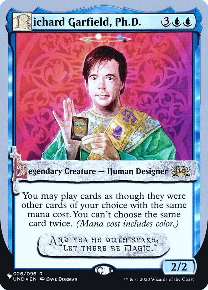 Richard Garfield, Ph.D. (Unfinity Foil Edition) [The List] | Eastridge Sports Cards & Games