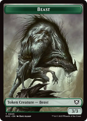 Clue // Beast (0005) Double-Sided Token [Edge of Eternities Commander Tokens] | Eastridge Sports Cards & Games