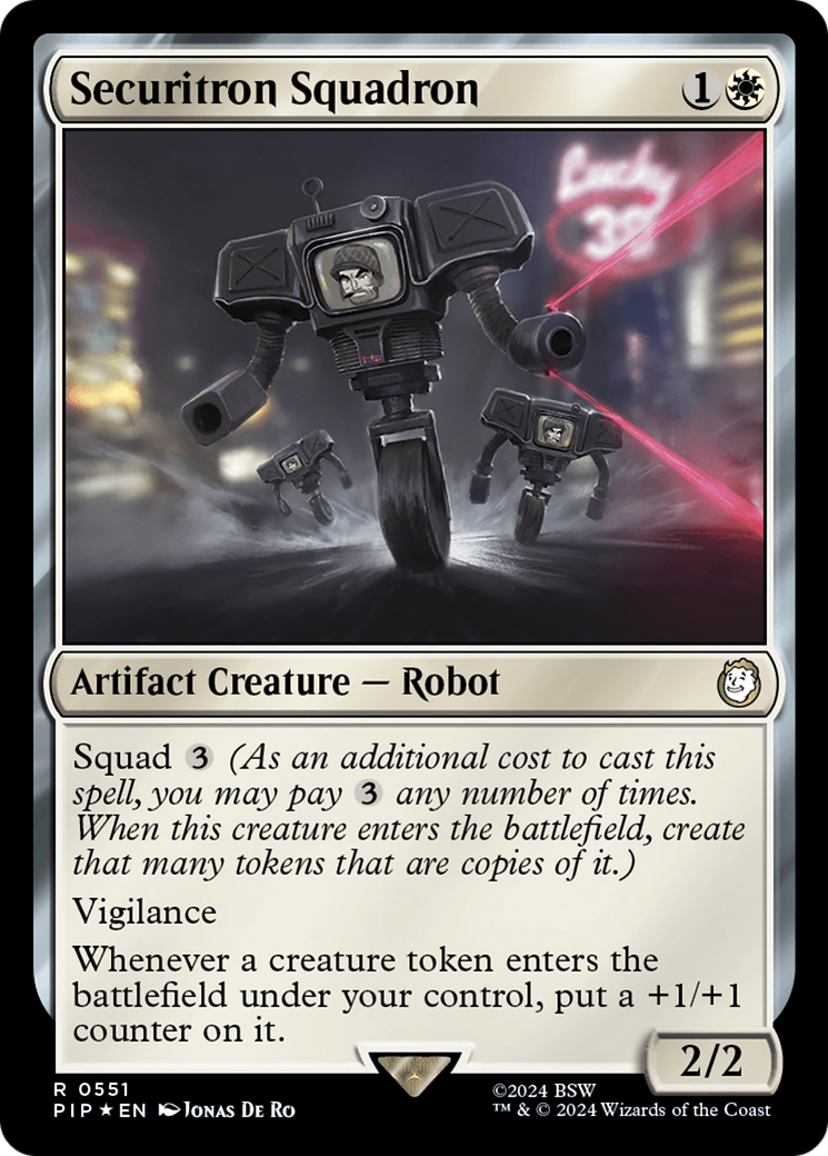 Securitron Squadron (Surge Foil) [Fallout] | Eastridge Sports Cards & Games