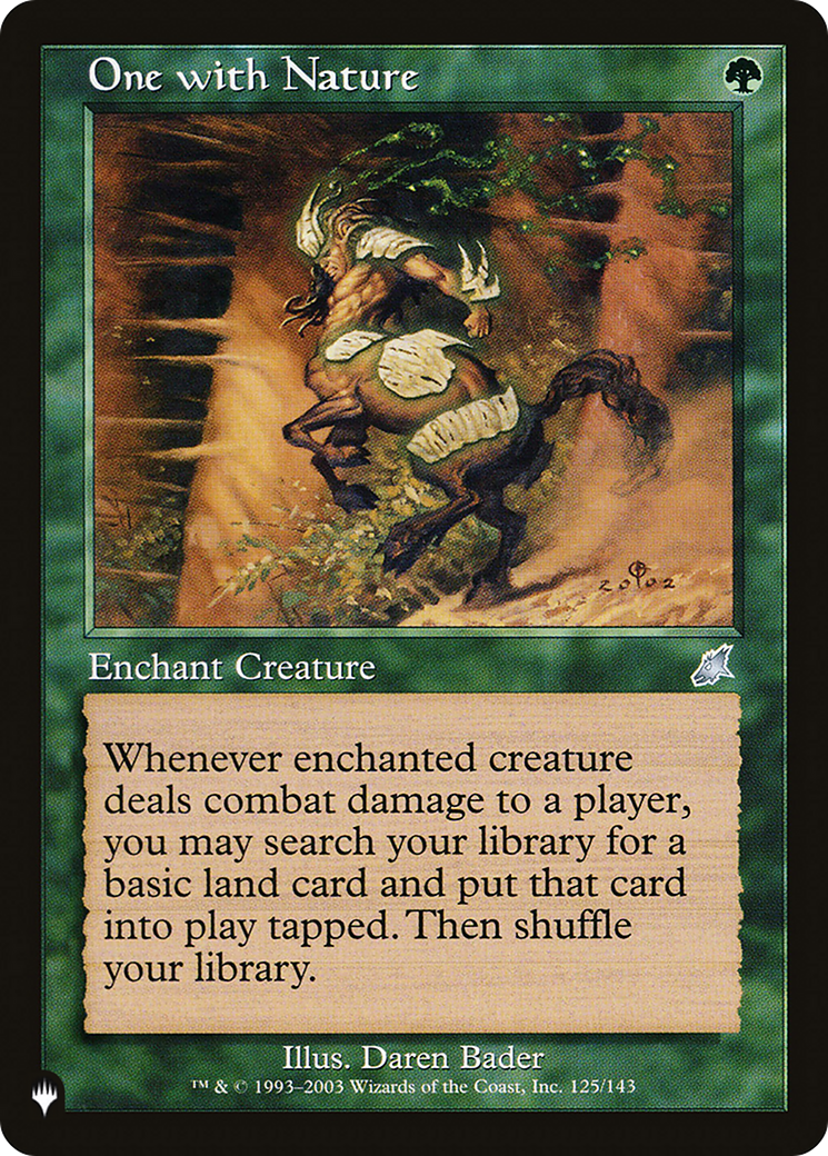 One with Nature [The List Reprints] | Eastridge Sports Cards & Games