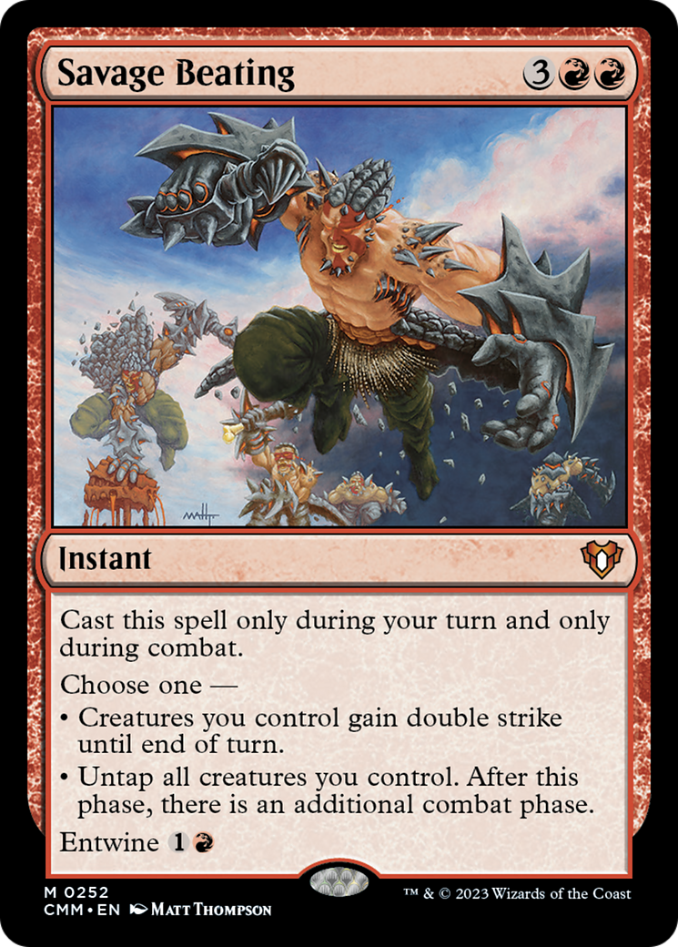 Savage Beating [Commander Masters] | Eastridge Sports Cards & Games
