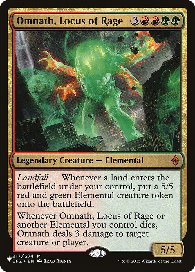 Omnath, Locus of Rage [The List] | Eastridge Sports Cards & Games