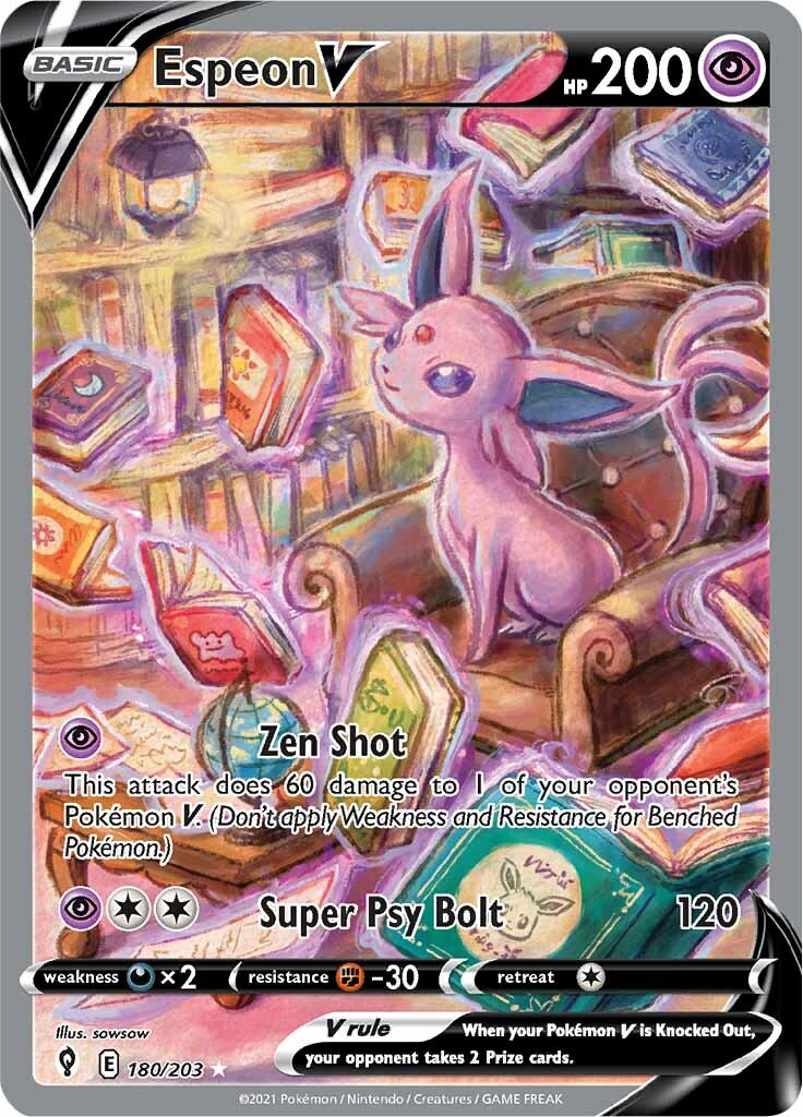 Espeon V (180/203) [Sword & Shield: Evolving Skies] | Eastridge Sports Cards & Games