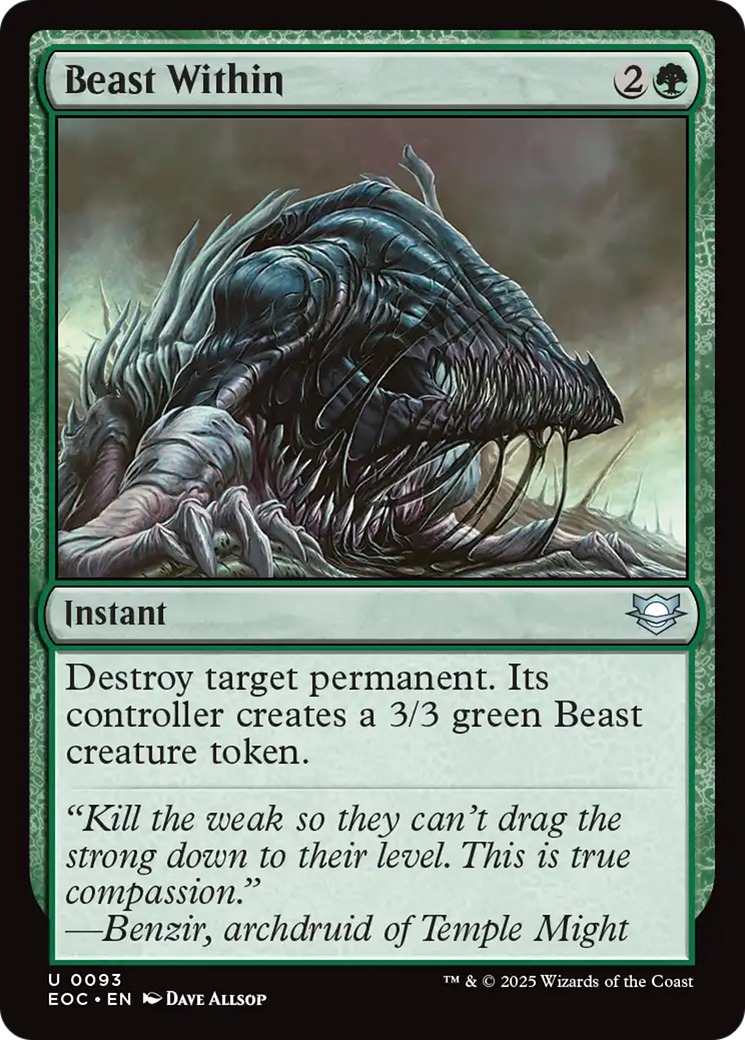 Beast Within [Edge of Eternities Commander] | Eastridge Sports Cards & Games