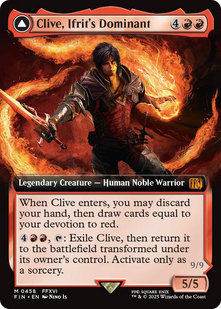 Clive, Ifrit's Dominant // Ifrit, Warden of Inferno (Extended Art) [FINAL FANTASY]
