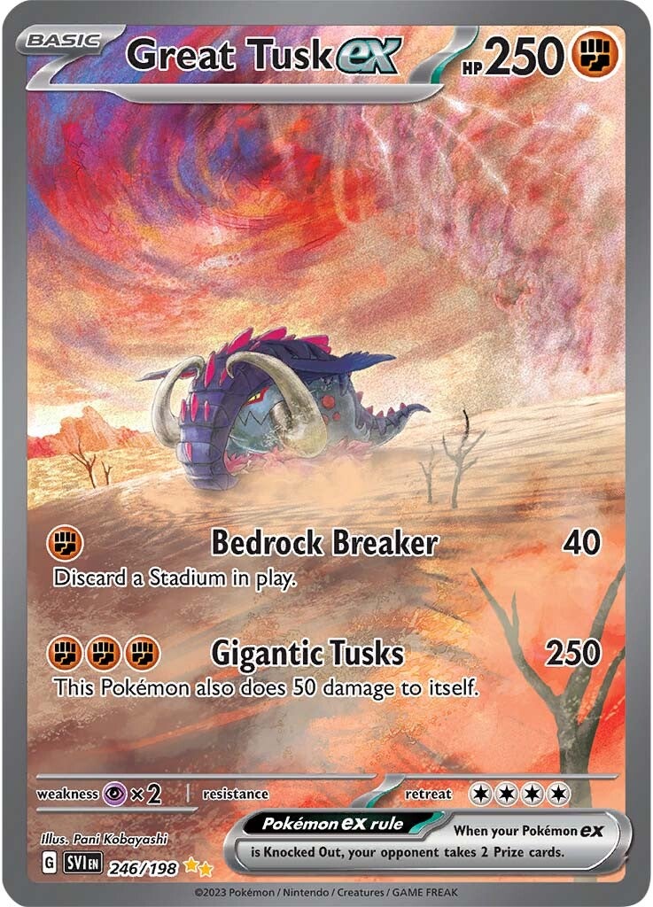 Great Tusk ex (246/198) [Scarlet & Violet: Base Set] | Eastridge Sports Cards & Games