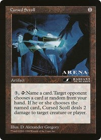 Cursed Scroll (Oversized) [Oversize Cards] | Eastridge Sports Cards & Games