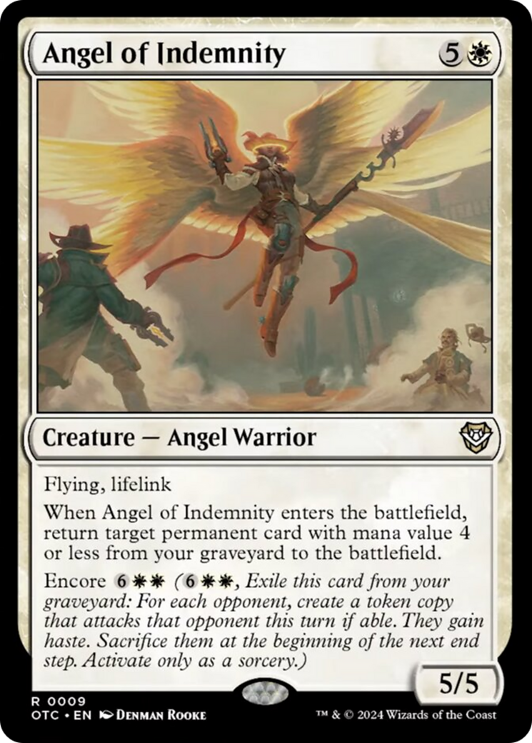 Angel of Indemnity [Outlaws of Thunder Junction Commander] | Eastridge Sports Cards & Games