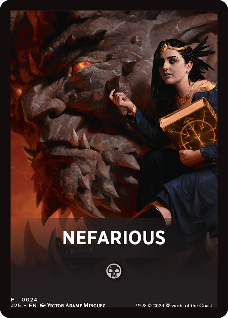 Nefarious Theme Card [Foundations Jumpstart Front Cards] | Eastridge Sports Cards & Games