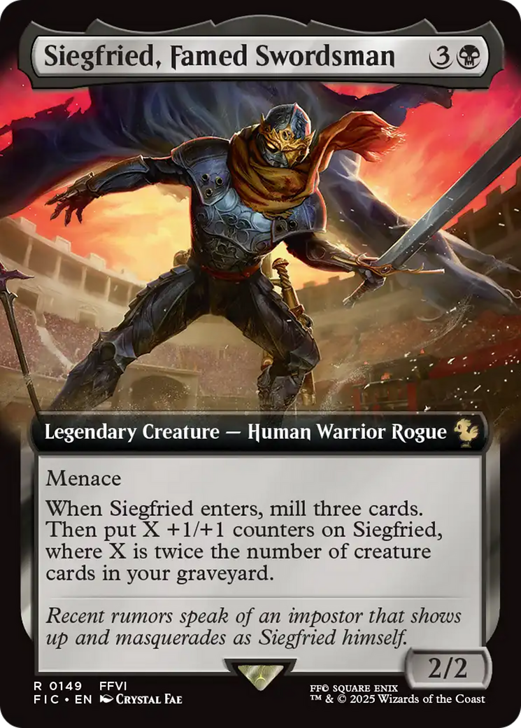 Siegfried, Famed Swordsman (Extended Art) [FINAL FANTASY Commander] | Eastridge Sports Cards & Games