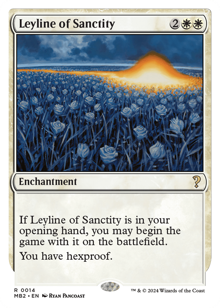 Leyline of Sanctity (White Border) [Mystery Booster 2] | Eastridge Sports Cards & Games