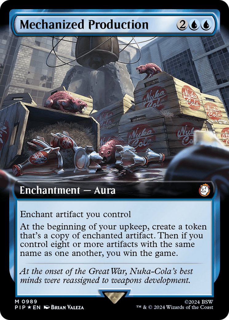 Mechanized Production (Extended Art) (Surge Foil) [Fallout] | Eastridge Sports Cards & Games