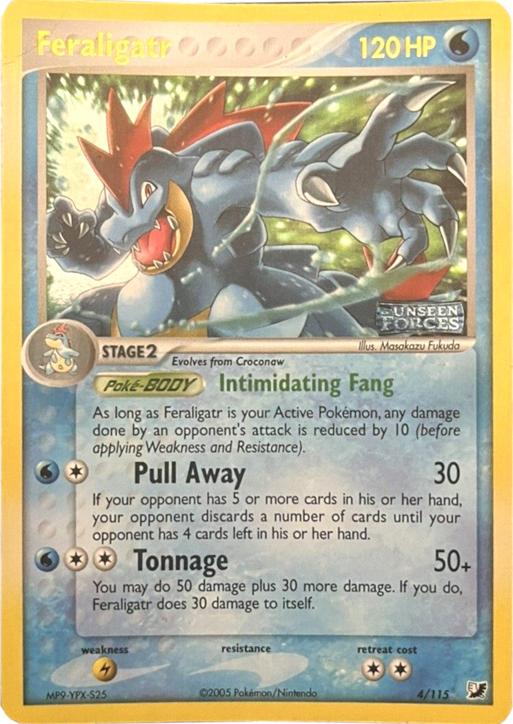 Feraligatr (4/115) (Stamped) [EX: Unseen Forces] | Eastridge Sports Cards & Games