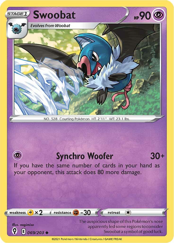 Swoobat (069/203) [Sword & Shield: Evolving Skies] | Eastridge Sports Cards & Games