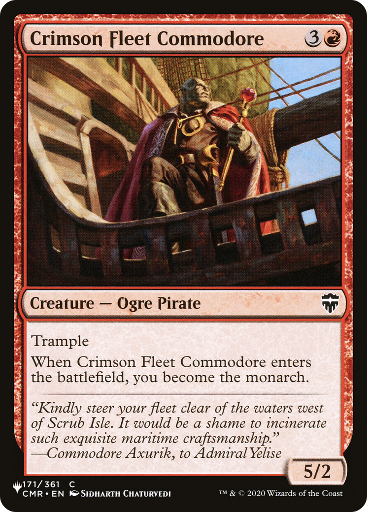 Crimson Fleet Commodore [The List] | Eastridge Sports Cards & Games