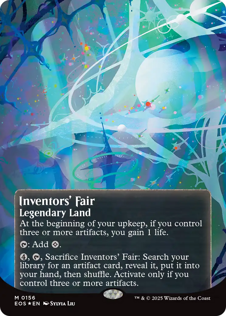 Inventors' Fair (0156) (Borderless) (Galaxy Foil) [Edge of Eternities: Stellar Sights] | Eastridge Sports Cards & Games