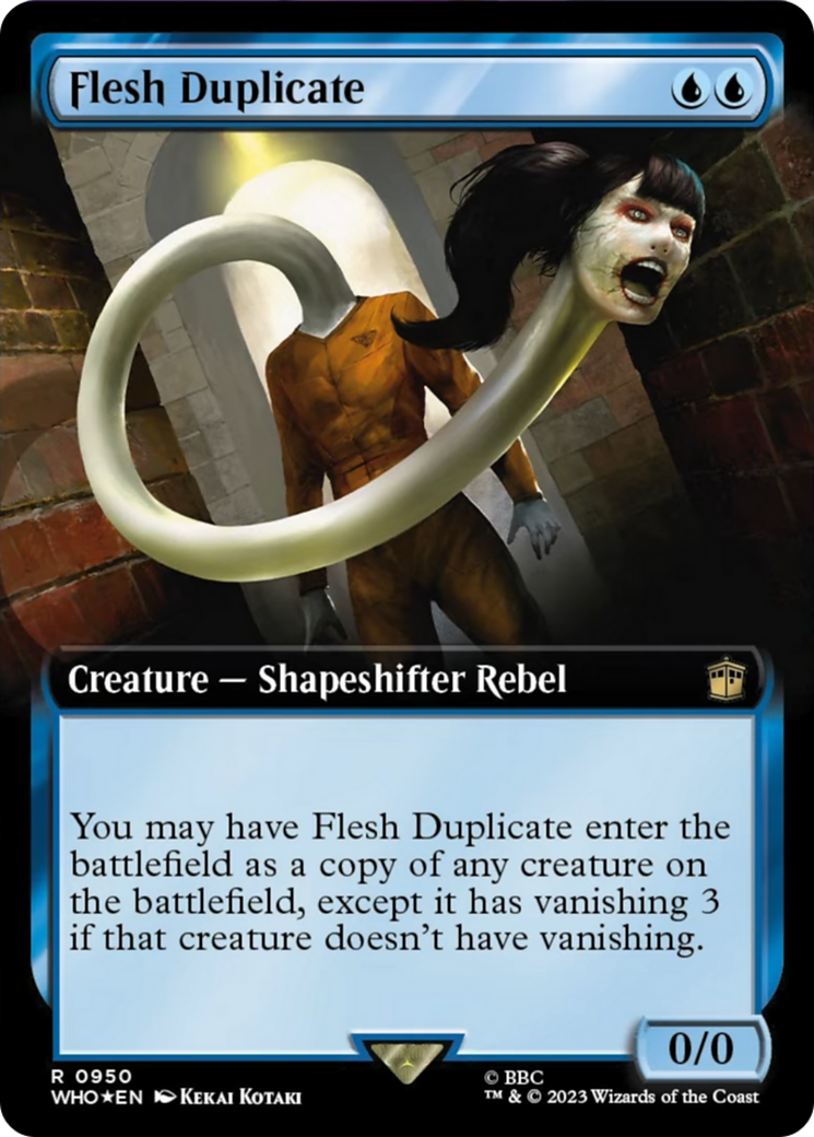 Flesh Duplicate (Extended Art) (Surge Foil) [Doctor Who] | Eastridge Sports Cards & Games