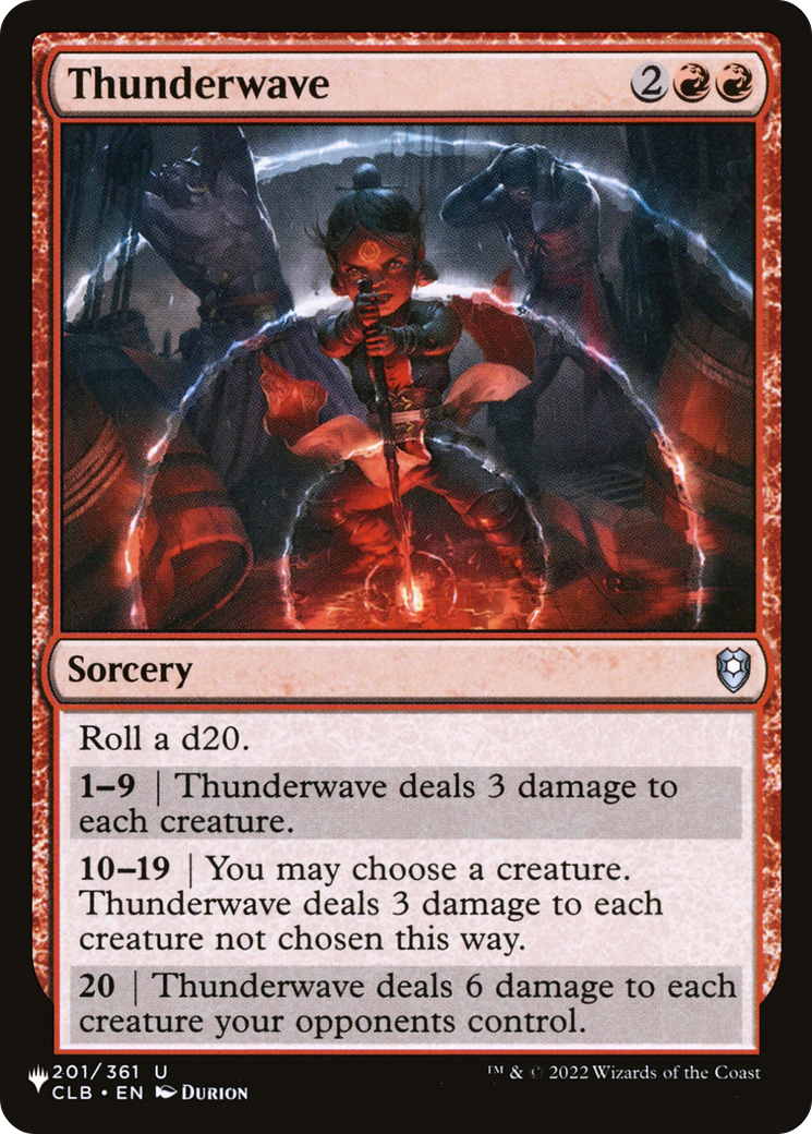 Thunderwave [The List Reprints] | Eastridge Sports Cards & Games