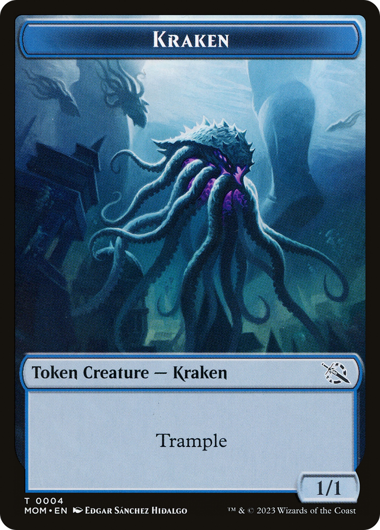 Soldier // Kraken Double-Sided Token [March of the Machine Tokens] | Eastridge Sports Cards & Games