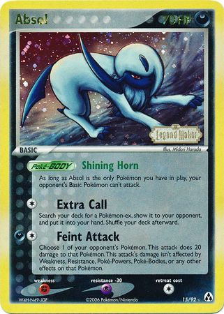 Absol (15/92) (Stamped) [EX: Legend Maker] | Eastridge Sports Cards & Games