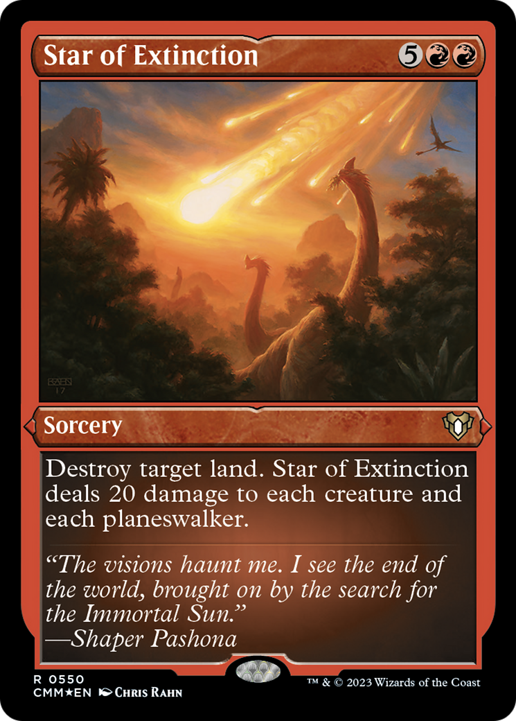 Star of Extinction (Foil Etched) [Commander Masters] | Eastridge Sports Cards & Games