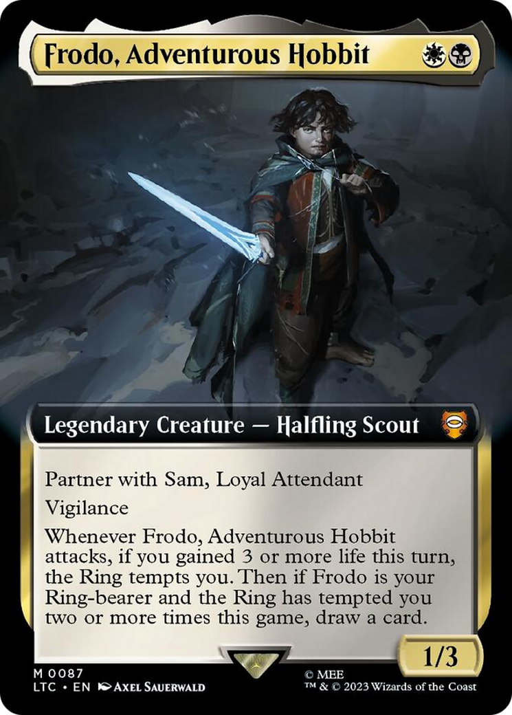 Frodo, Adventurous Hobbit (Extended Art) [The Lord of the Rings: Tales of Middle-Earth Commander] | Eastridge Sports Cards & Games