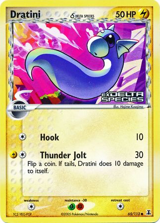Dratini (65/113) (Delta Species) (Stamped) [EX: Delta Species] | Eastridge Sports Cards & Games