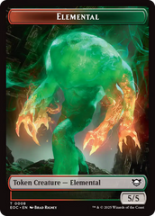 Elemental (0008) // Gnome Double-Sided Token [Edge of Eternities Commander Tokens] | Eastridge Sports Cards & Games