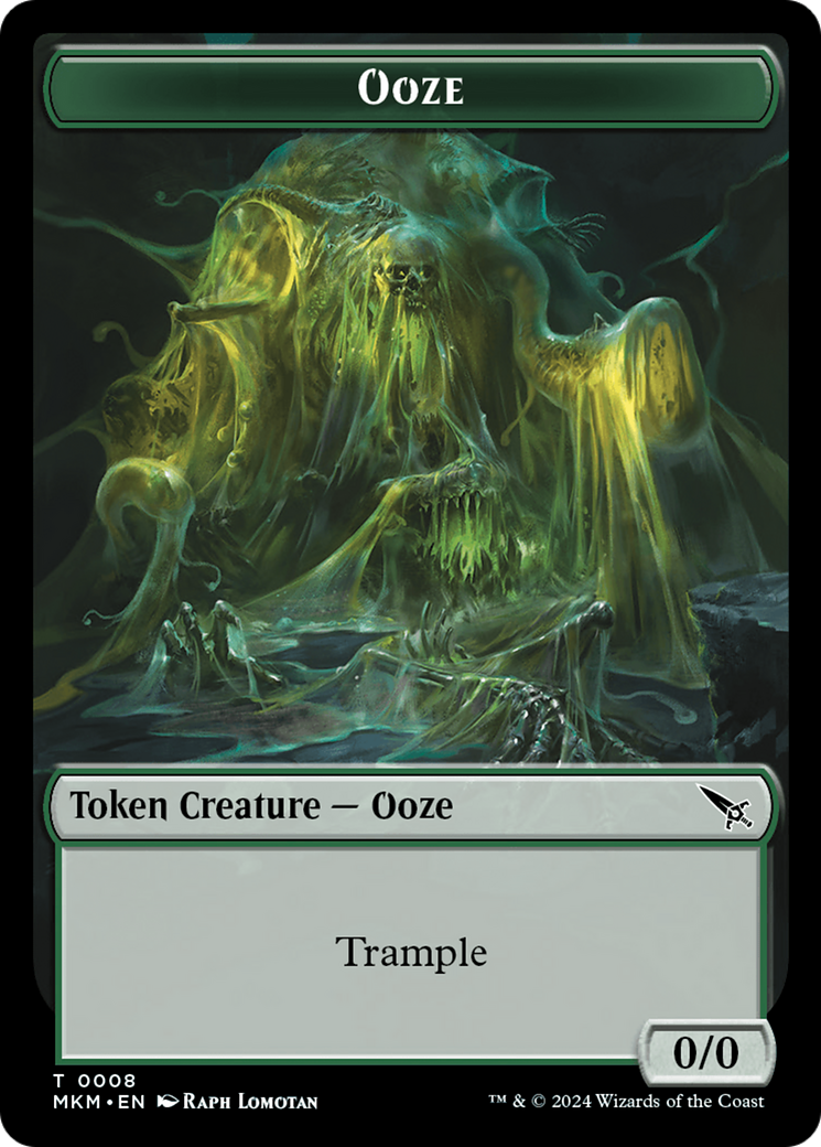 Thopter (0020) // Ooze Double-Sided Token [Murders at Karlov Manor Tokens] | Eastridge Sports Cards & Games