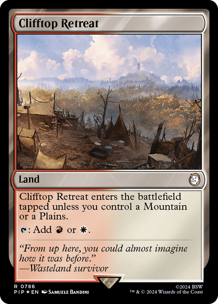 Clifftop Retreat (Surge Foil) [Fallout] | Eastridge Sports Cards & Games