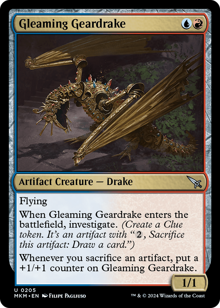 Gleaming Geardrake [Murders at Karlov Manor] | Eastridge Sports Cards & Games