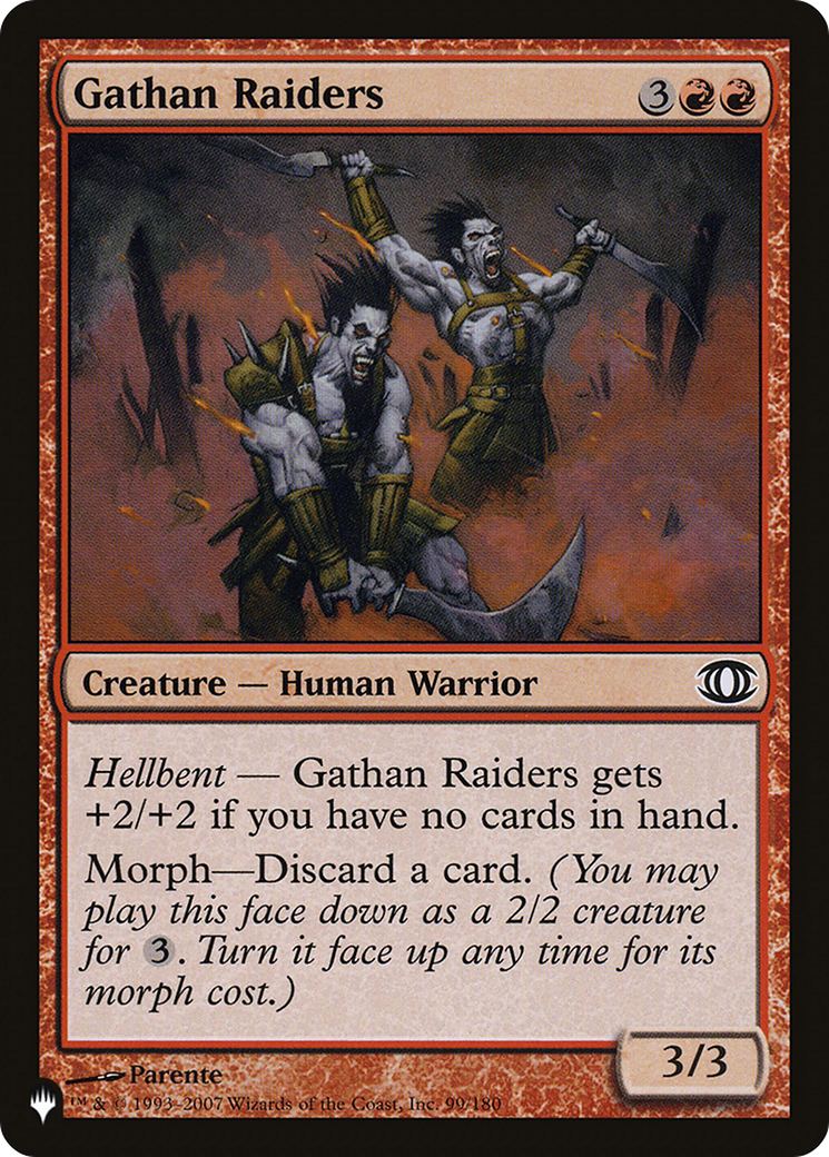 Gathan Raiders [The List Reprints] | Eastridge Sports Cards & Games