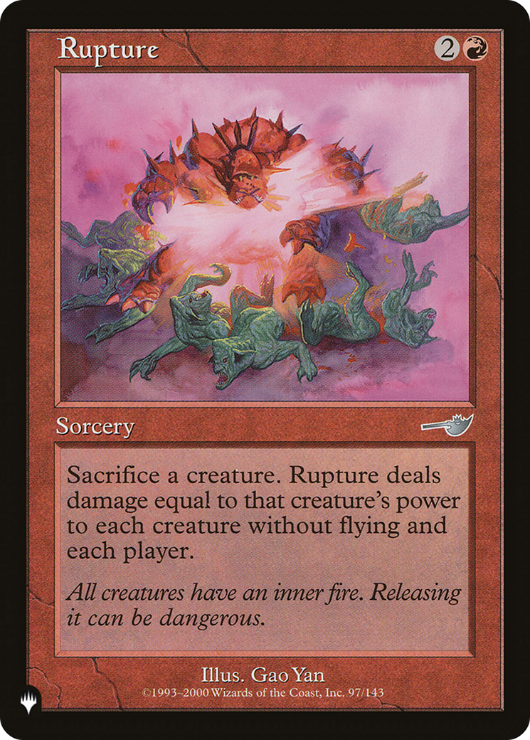 Rupture [The List] | Eastridge Sports Cards & Games