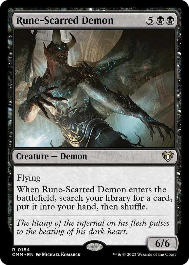 Rune-Scarred Demon [Commander Masters] | Eastridge Sports Cards & Games