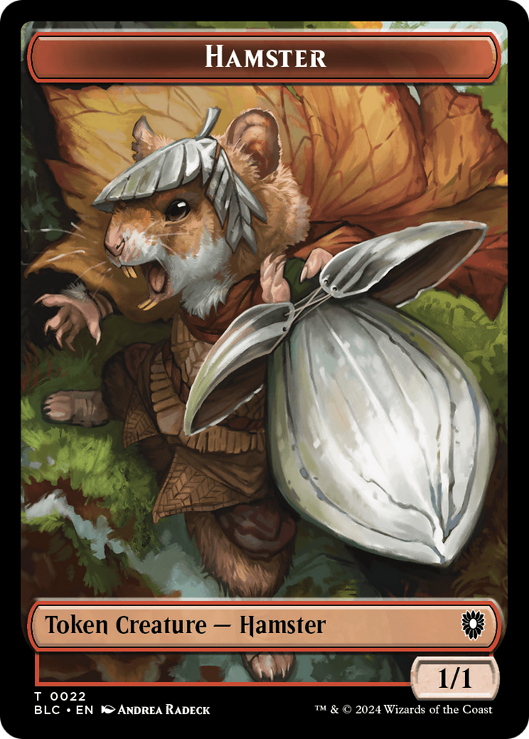 Hamster // City's Blessing Double-Sided Token [Bloomburrow Commander Tokens] | Eastridge Sports Cards & Games