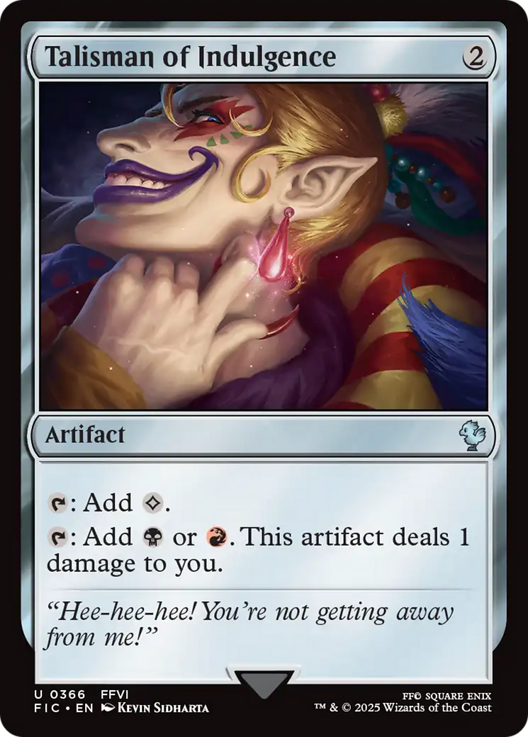 Talisman of Indulgence [FINAL FANTASY Commander] | Eastridge Sports Cards & Games
